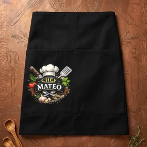 Delantal corto personalizado