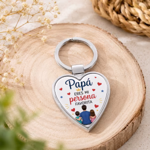 Llavero corazón de sublimación personalizado