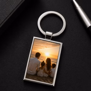 Llavero rectangular de sublimación personalizado
