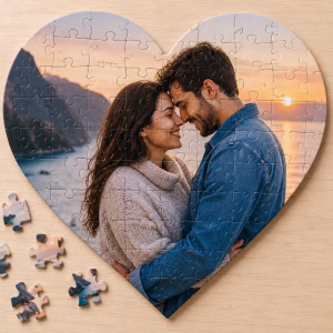 Puzzle personalizado corazón 52 piezas